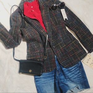 [NWT] Stratton Tweed Jacket in Smoke Stack